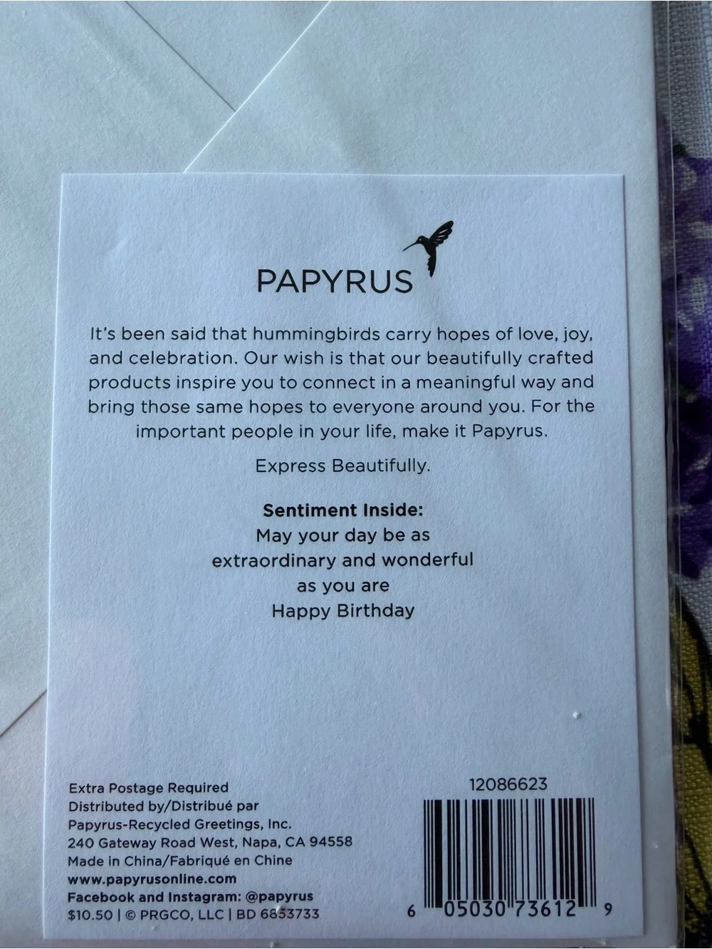 Papyrus set birthday